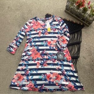 NWT Moon & Stars Printed Dress Girls Size Medium (10/12)